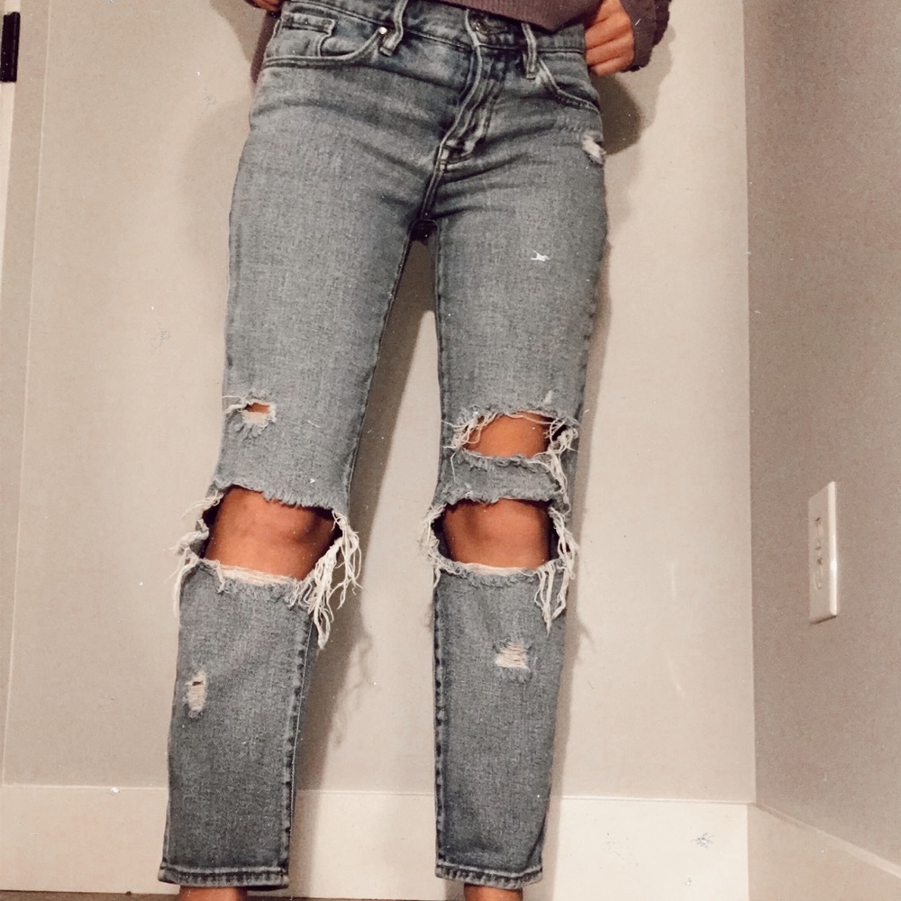 pacsun ripped mom jeans